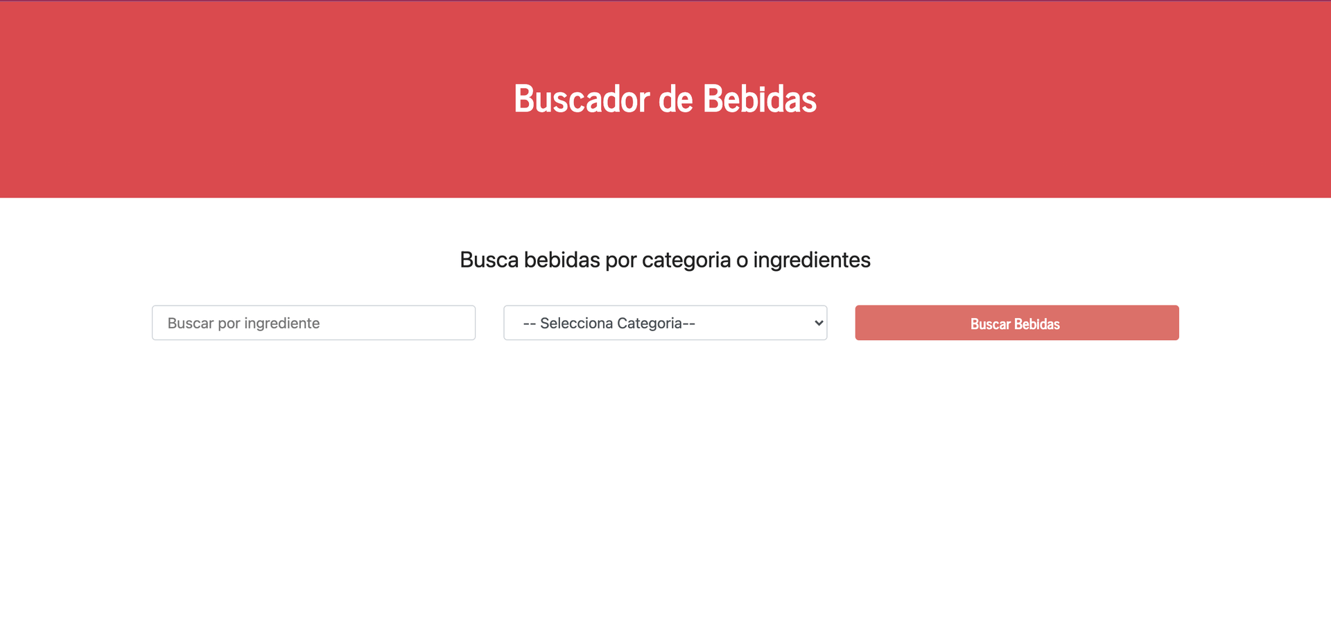 Buscador de Bebidas